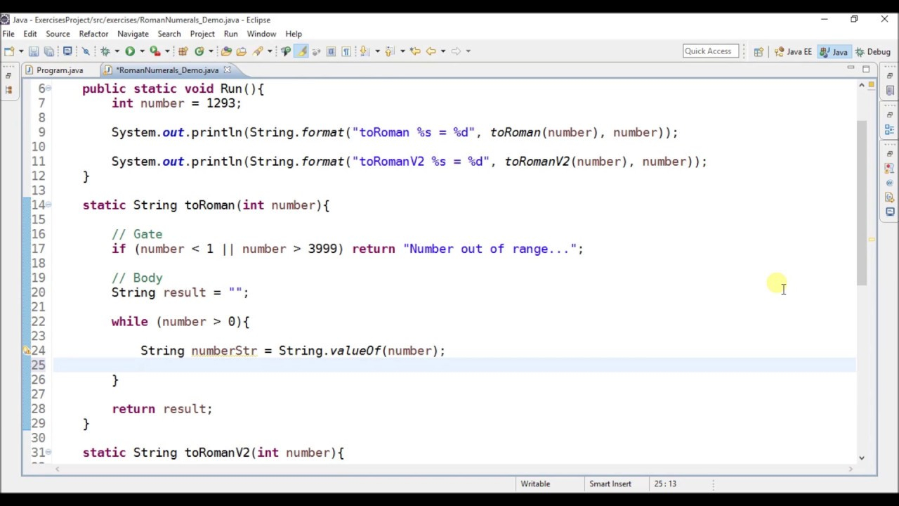 Convert To Roman Number In Java YouTube Convert To Roman Number In Java YouTube