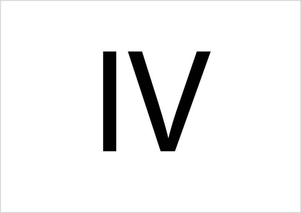  Roman Numeral 4