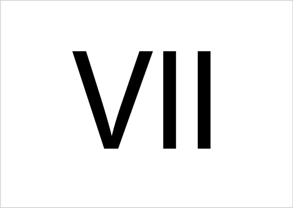  Roman Numeral 7 Numbers Typography Egyptian Tattoo Roman Numeral 7