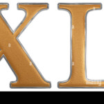 Roman Numeral XL Quadraginta 40 Forty Isolated On White Background