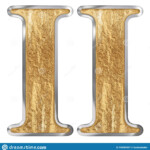 Roman Numeral II Duo 2 Two Isolated On White Background 3d Render