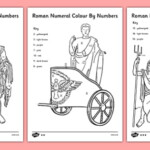 Differentiated Roman Numeral Colour By Numbers Roman Numeral