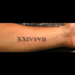 Roman Numbers Tattoo Roman Numeral Tattoo Font Tattoo Font For Men